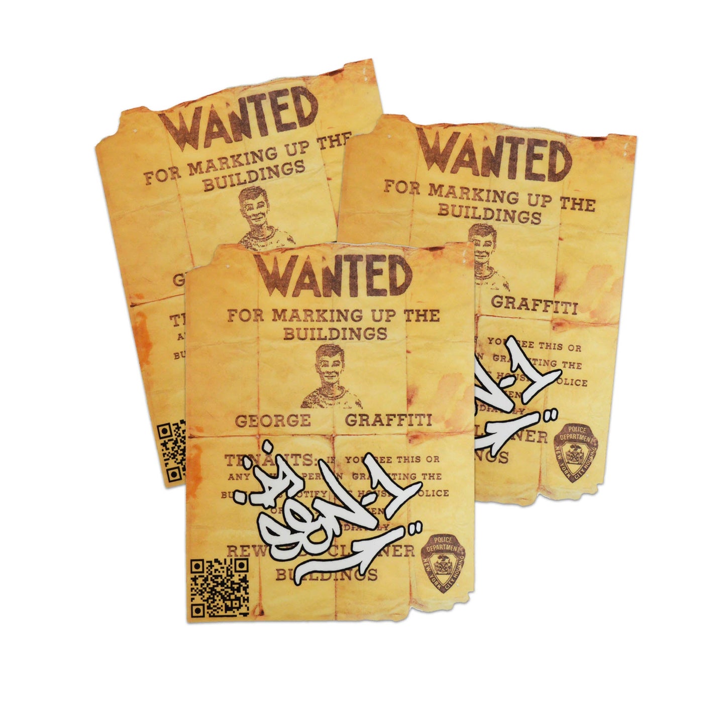 WANTED Sticker Pack (3)
